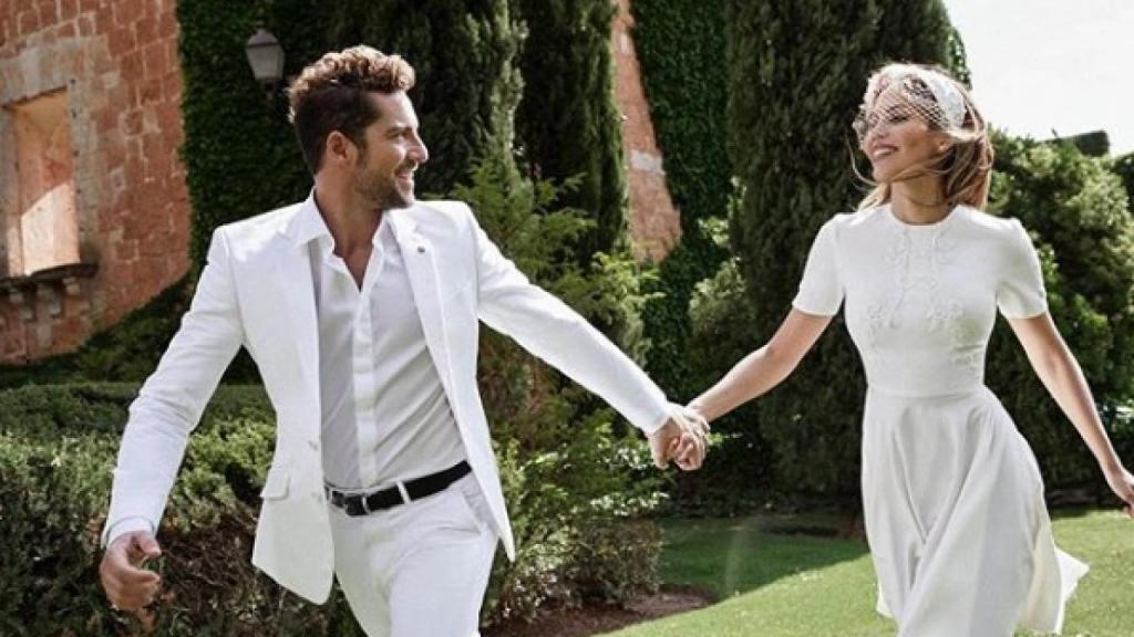 David Bisbal y Rosanna Zanetti en una fotografía de sus redes sociales.