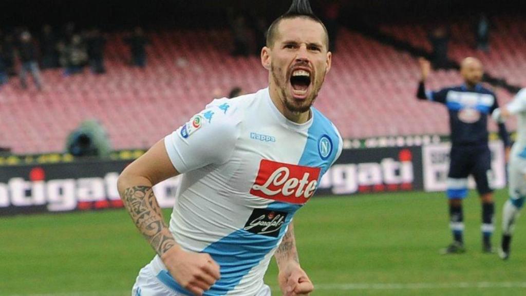 Hamsik, con el Nápoles. Foto sscnapoli.it