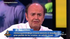 Juanma Rodríguez en El Chiringuito. Foto: Twitter (@elchiringuitotv)