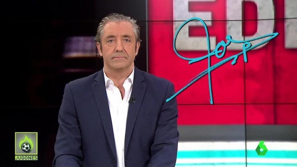 Josep Pedrerol, en Jugones. Foto: Twitter (@elchiringuitotv)