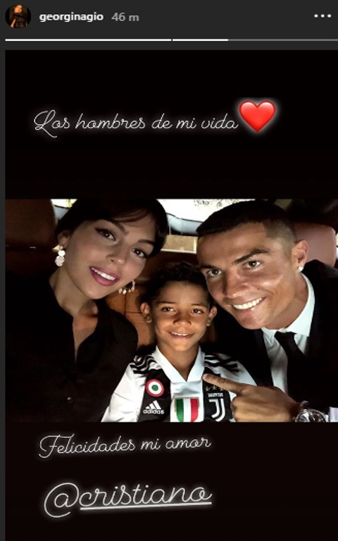 La felicitación de Georgina a Cristiano por su fichaje por la Juventus