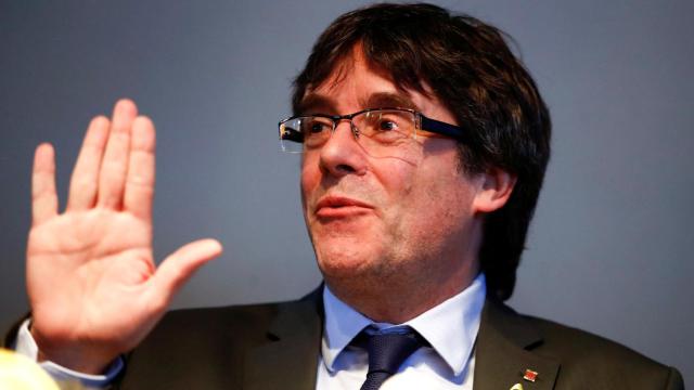 El expresidente catalán Carles Puigdemont durante una rueda de prensa en Alemania hace unos meses.