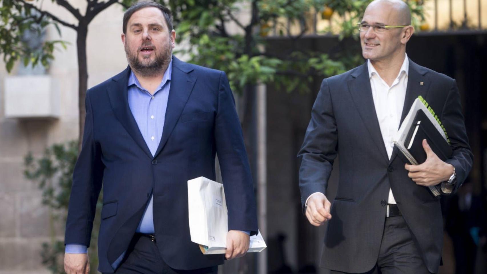 Oriol Junqueras y Raül Romeva.