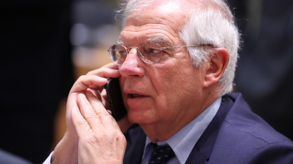 Borrell, durante la reunión de ministros de Exteriores de la UE