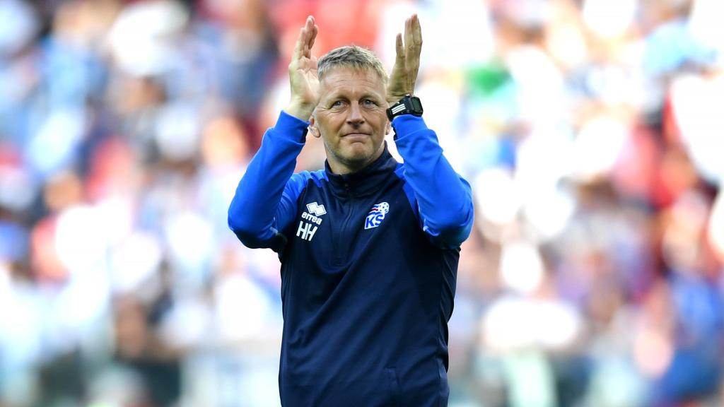 Heimir Hallgrimsson, seleccionador de Islandia. Foto Twitter (@FIFAWorldCup)