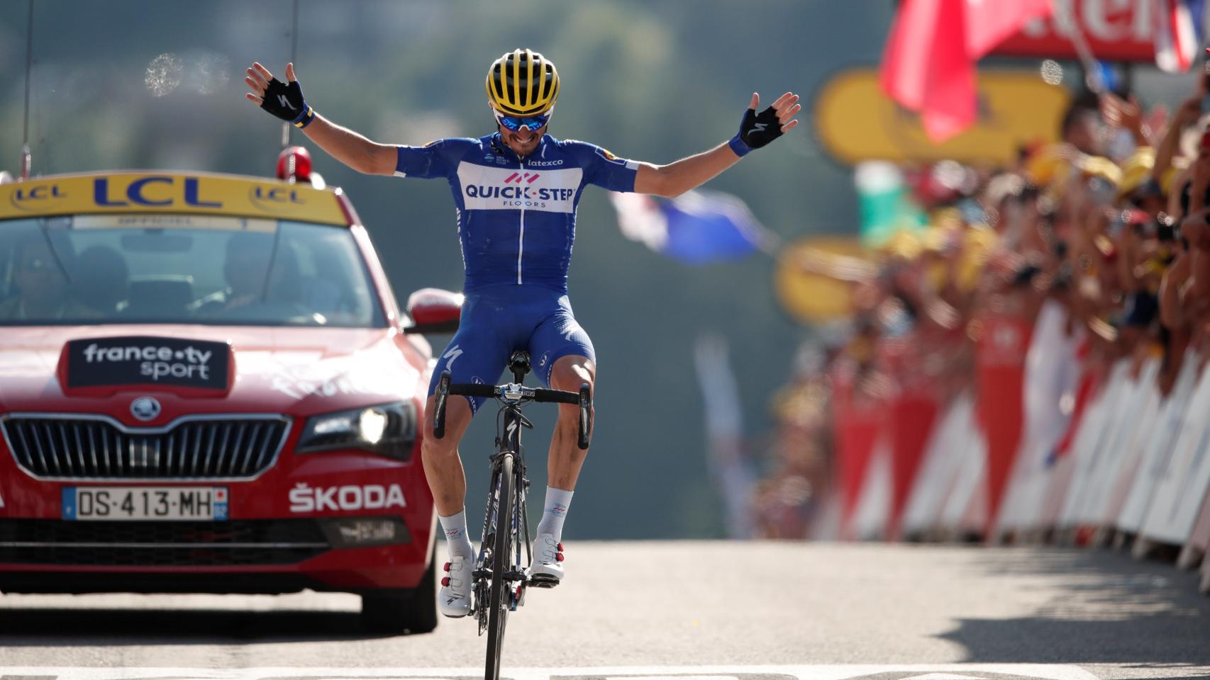 Julian Alaphilippe, ganador de la 10ª etapa del Tour de Francia 2018