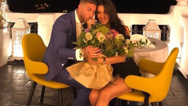 Sergio Ramos y Pilar Rubio en una imagen de redes sociales.