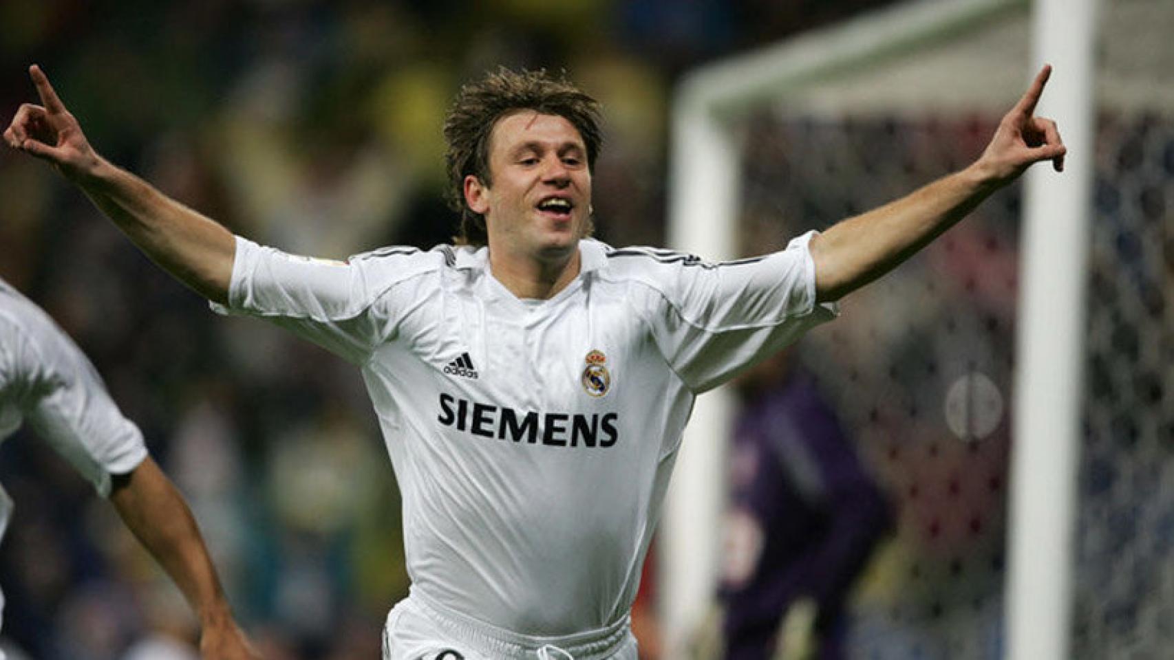 Antonio Cassano con el Real Madrid