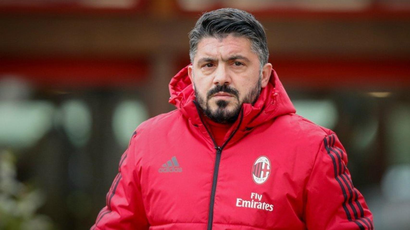 Gattuso entrenando al Milan. Foto acmilan.com