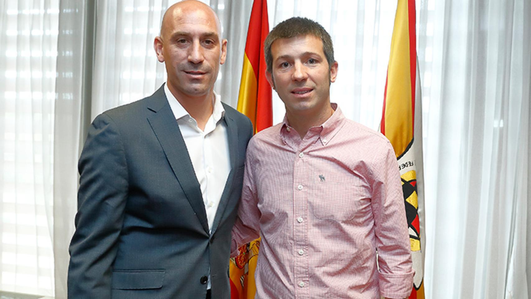 Albert Celades y Luis Rubiales