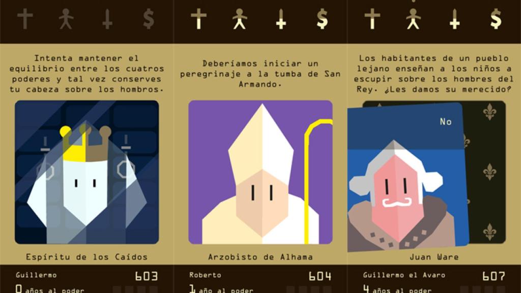 Rebaja en los juegos Reigns: el 30 % menos gracias a una gran actualización