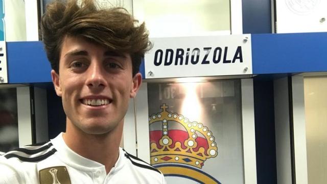 Odriozola posa en su taquilla