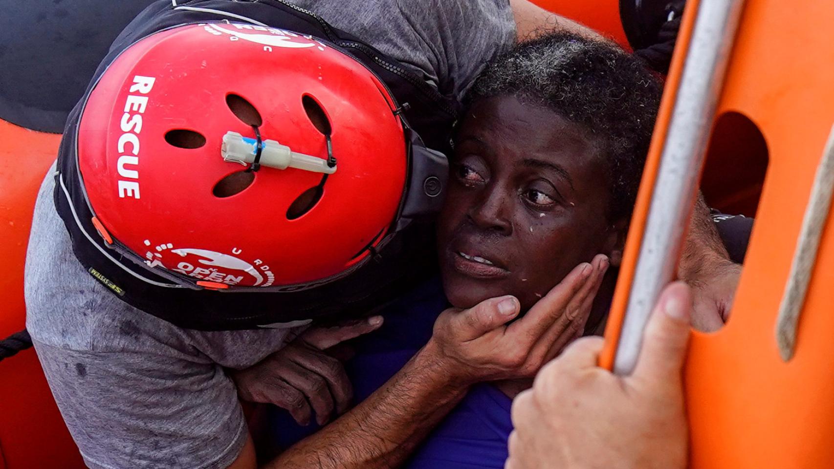 Josefa, la superviviente del naufragio en el Mediterráneo.