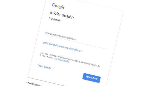 inicio de sesion gmail google diseño