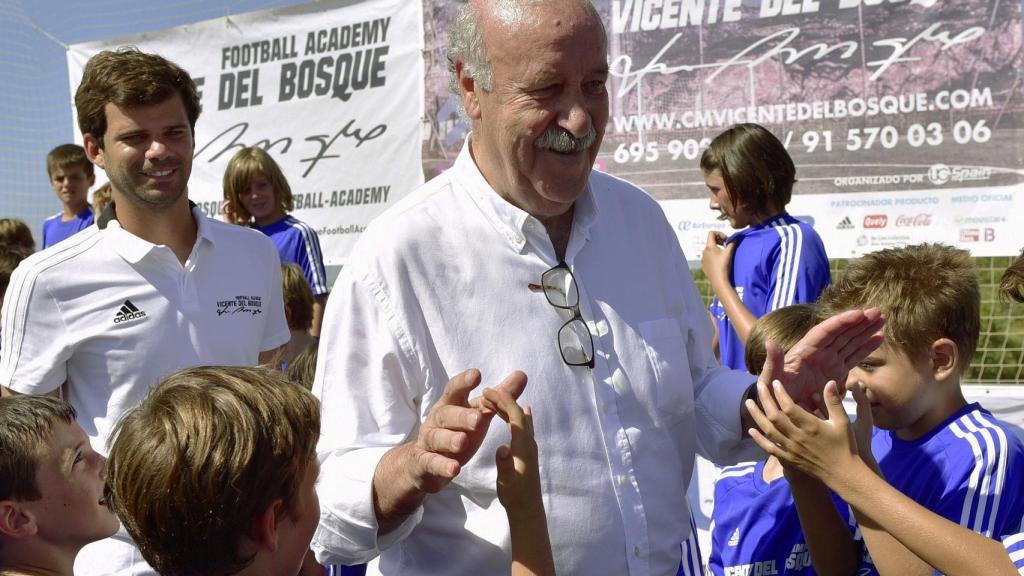 Vicente del Bosque, en el campus que lleva su nombre en la localidad mallorquina de Costa den Blanes (Calviá)