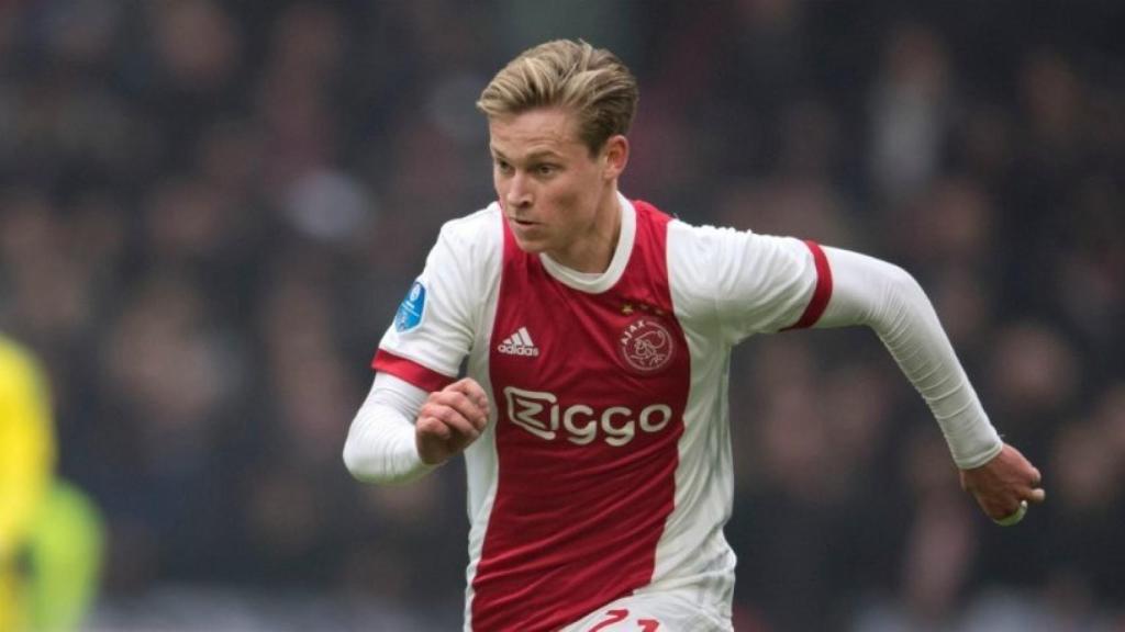 De Jong en un partido con el Ajax. Foto: ajax.nl