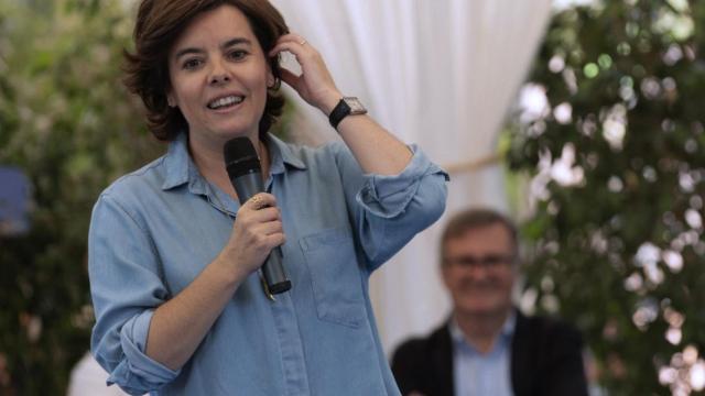 Soraya Sáenz de Santamaría, candidata a la presidencia del PP.