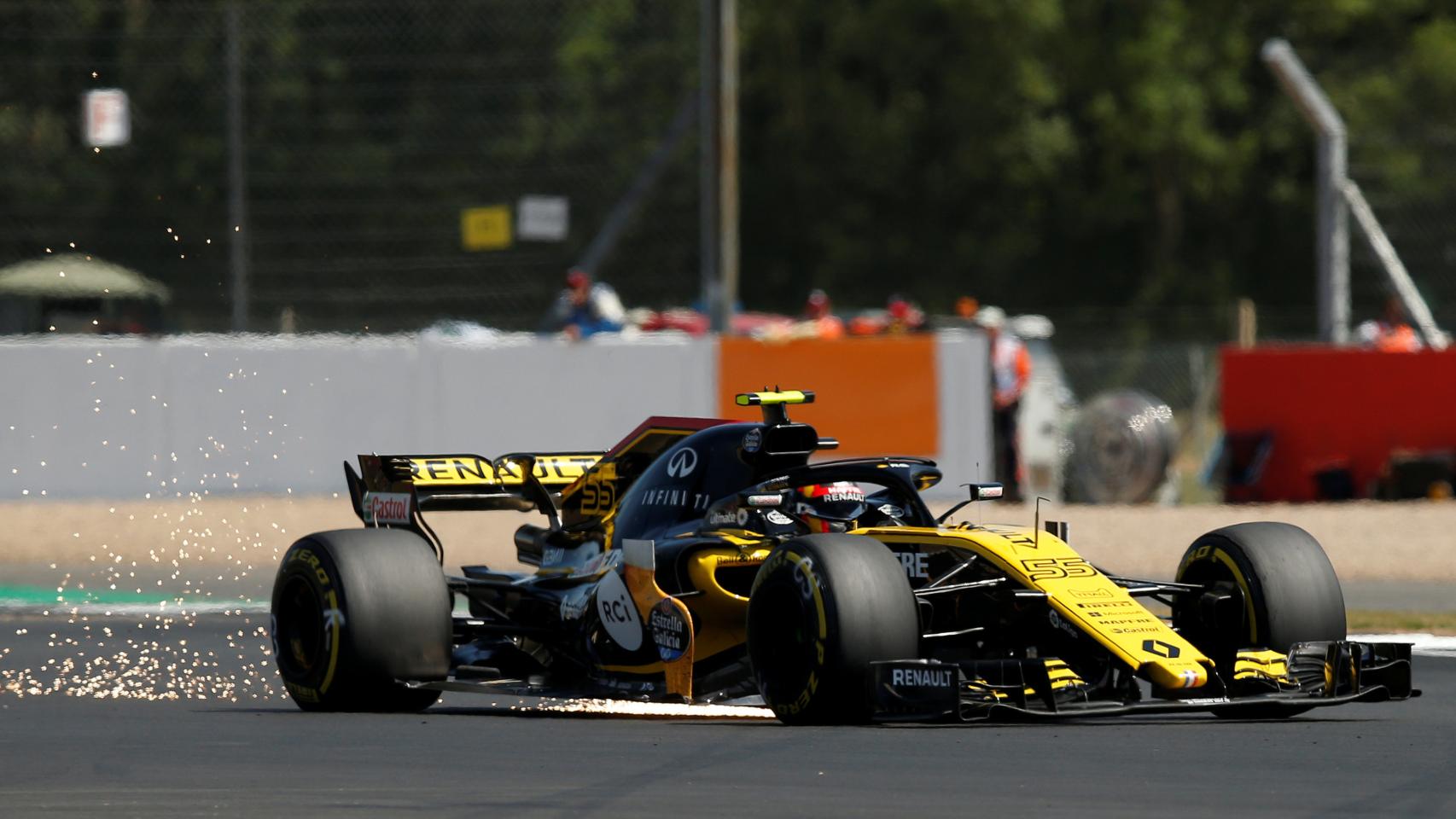 Carlos Sainz, durante el Gran Premio de Reino Unido