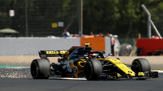 Carlos Sainz, durante el Gran Premio de Reino Unido