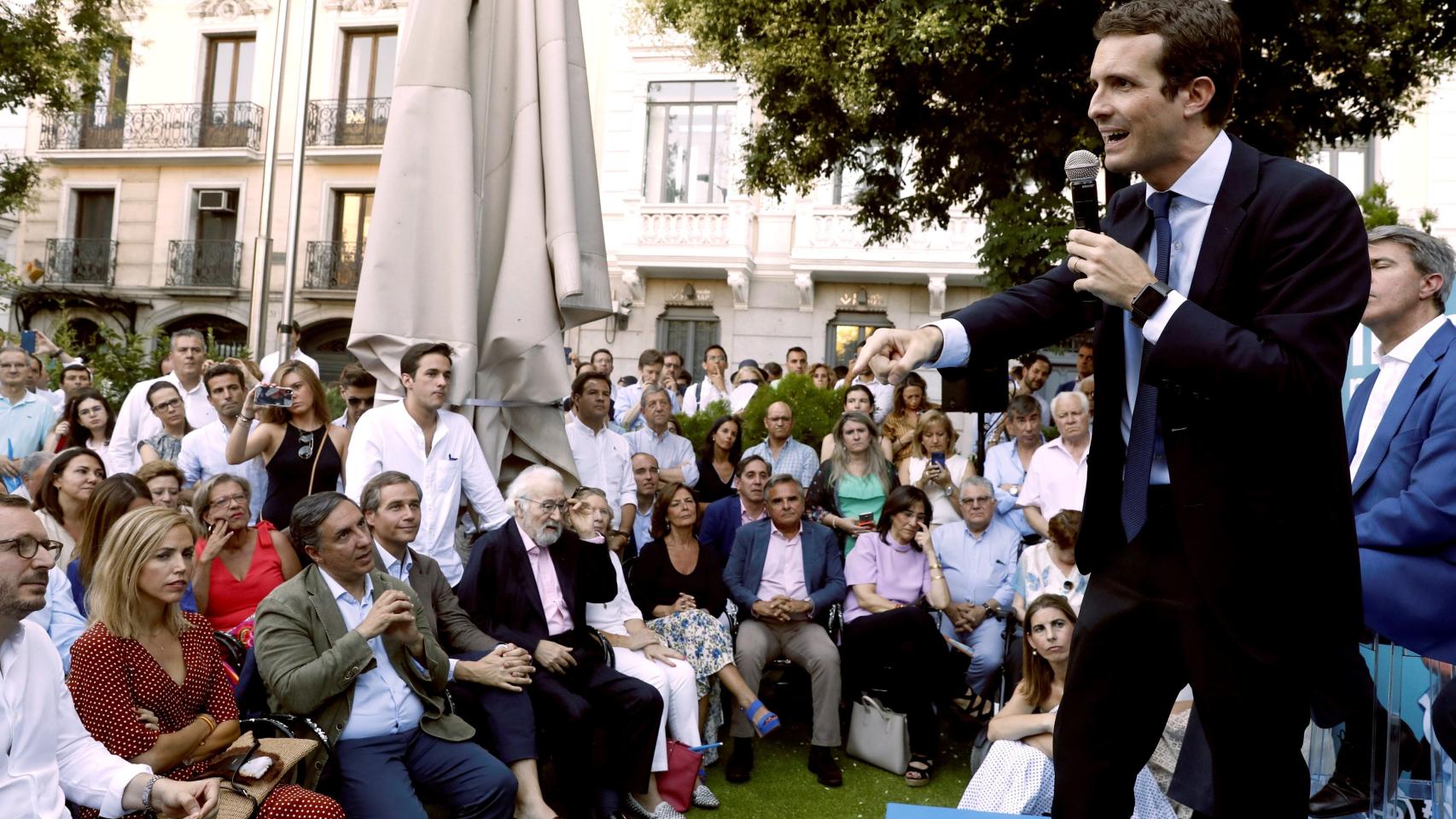 Pablo Casado en su cierre de campaña.