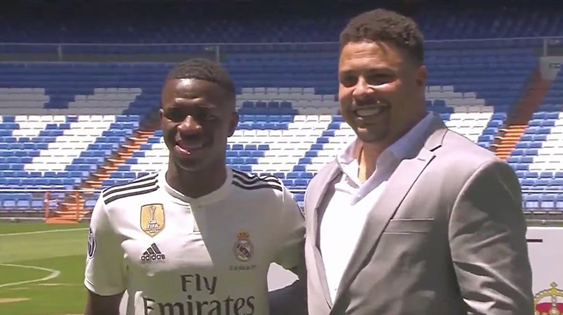 Vinicius y Ronaldo Nazario