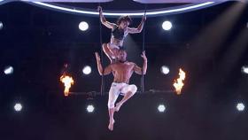 Espectacular caída en un número acrobático en ‘America’s Got Talent’
