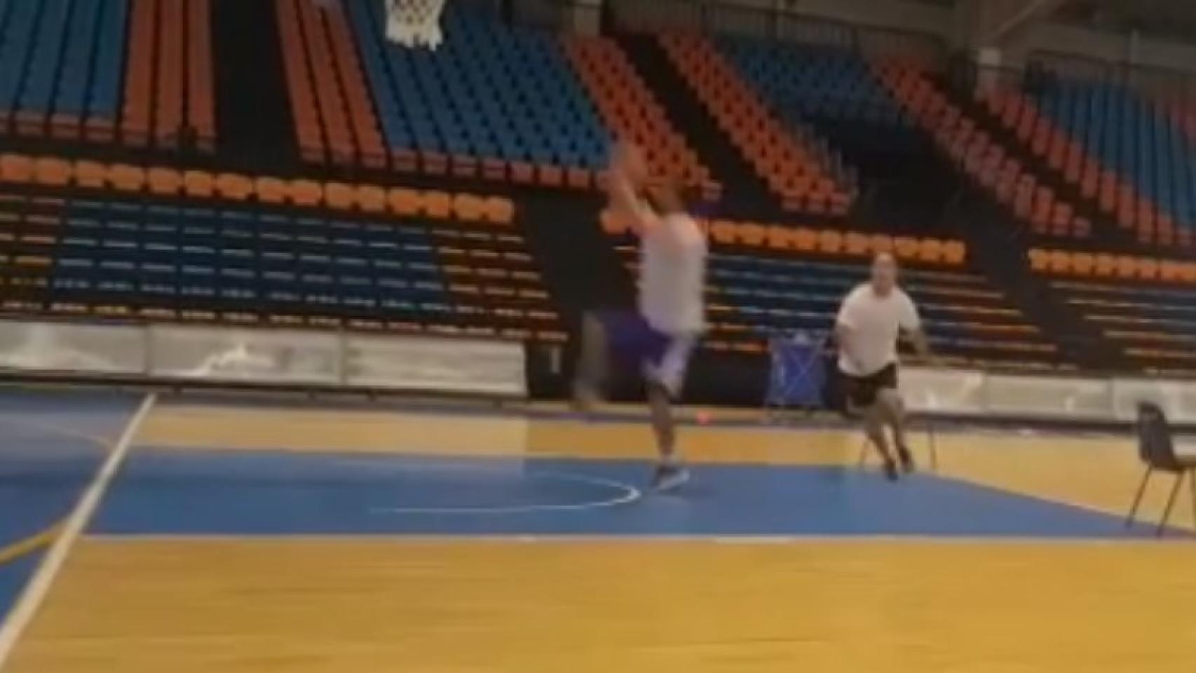 Llull entrenando