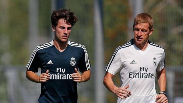 Odriozola se entrena apartado con el Madrid