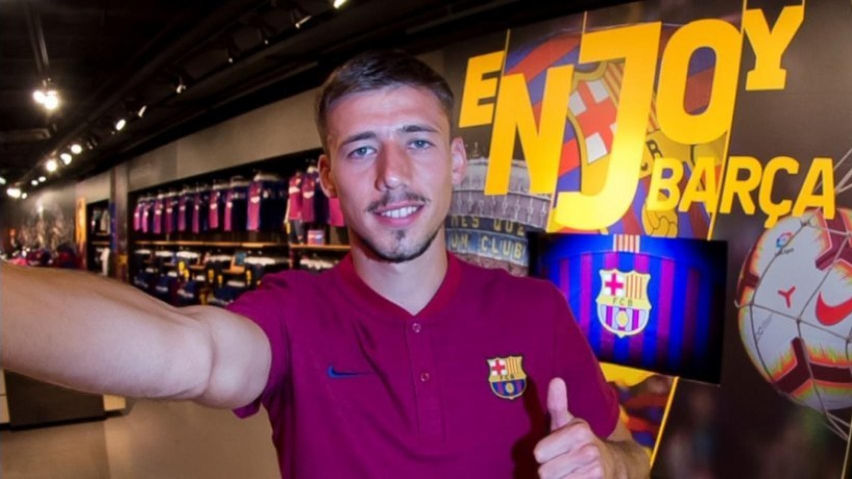 Lenglet, nuevo jugador del Barça. Foto: Twitter (@FCBarcelona_es)