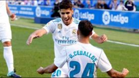 Asensio y Ceballos celebran un gol del Real Madrid