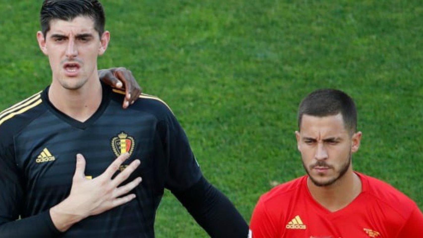 Hazard y Courtois. Foto chelseafc.com