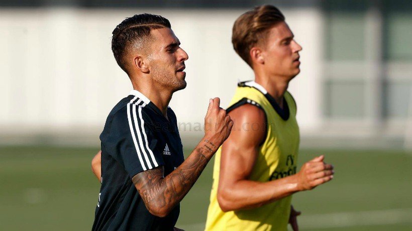 Ceballos y Marcos Llorente corren