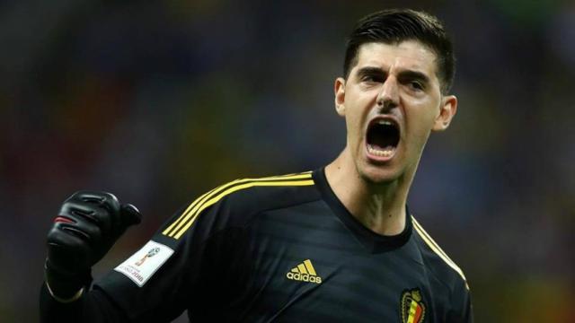 Courtois celebrando. Foto: Facebook (@BelgianRedDevils).