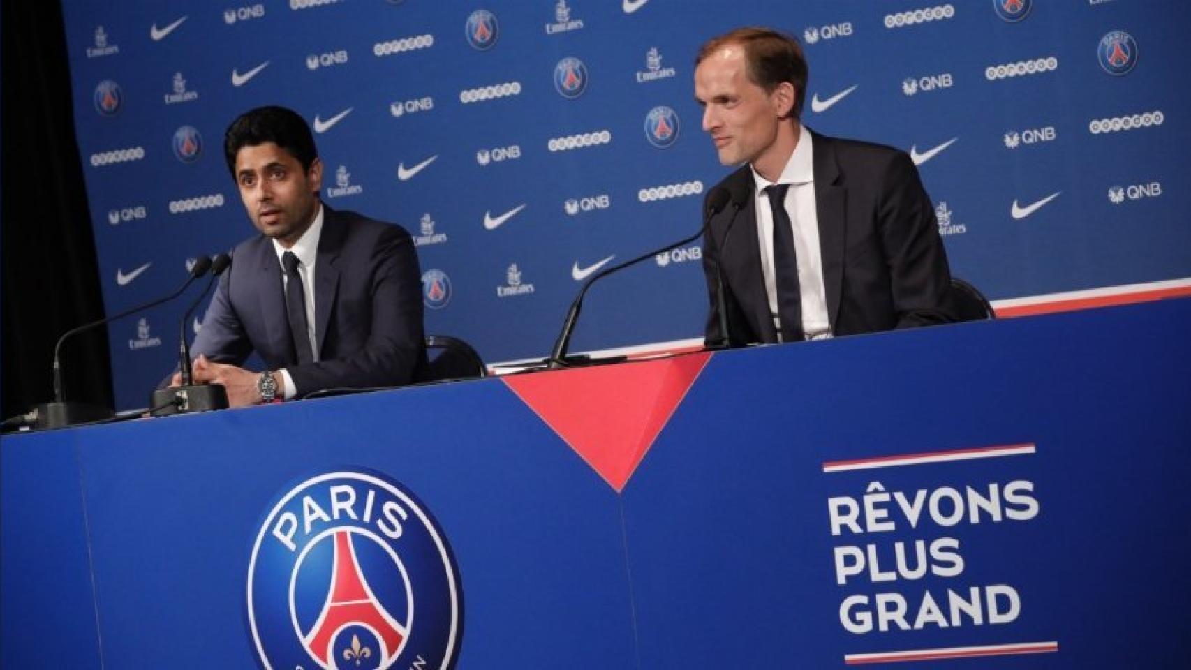 Presentación de Tuchel con el PSG. Foto: Twitter (@PSG_inside).