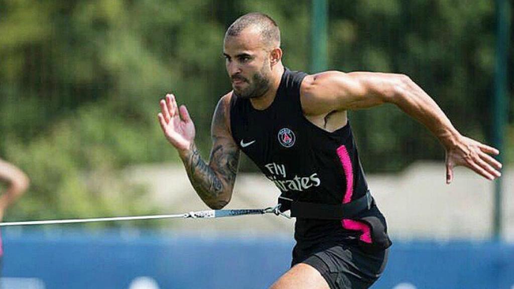 Jesé durante la pretemporada con el PSG. Foto Twitter (@JeseRodriguez10)