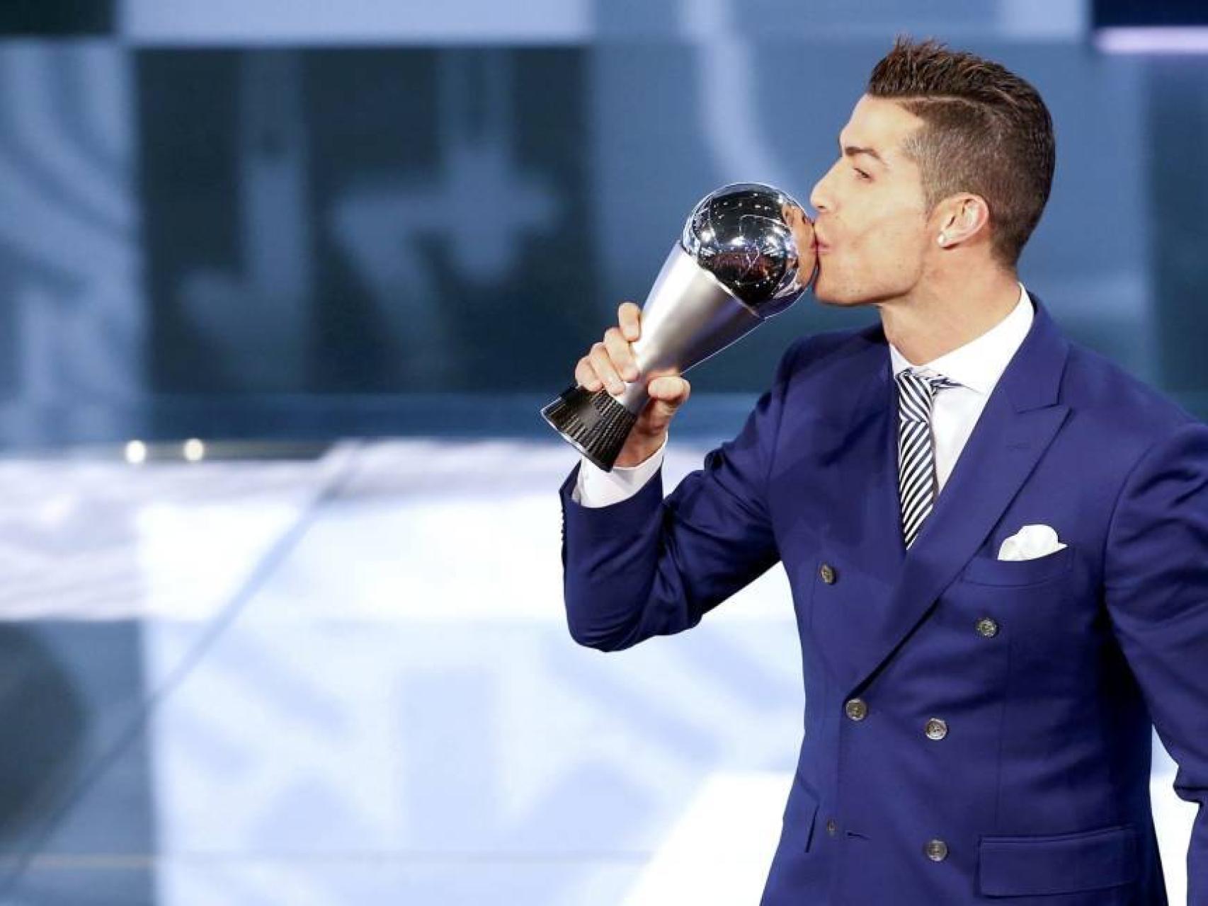 Cristiano Ronaldo, tras la entrega del The Best.