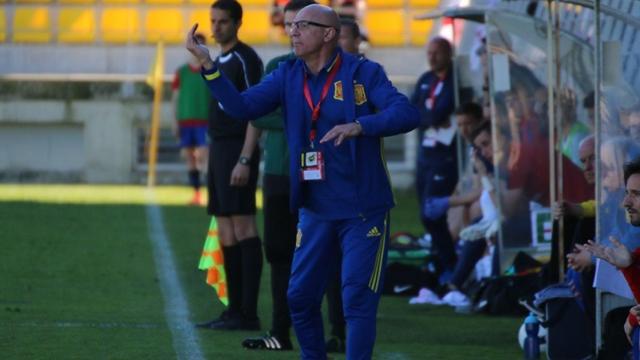 Luis de la Fuente, nuevo seleccionador sub21, durante un partido de fútbol. Foto: rfef.es