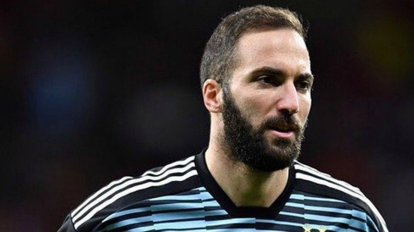 Higuaín con la selección argentina. Foto Twitter (@G_Higuain)