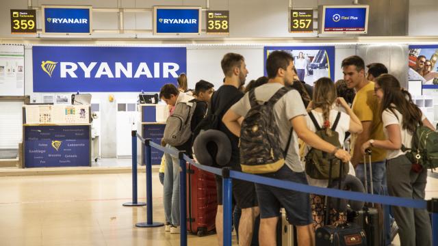 Huelga de los trabajadores de cabina en Ryanair