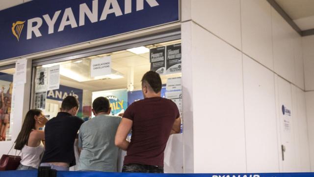 Huelga de los trabajadores de cabina en Ryanair