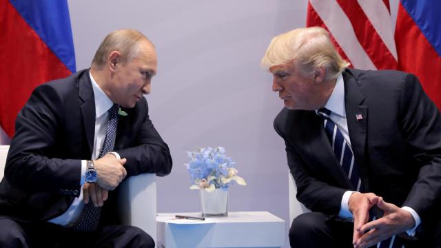 Imagen de archivo de Vladimir Putin y Donald Trump.