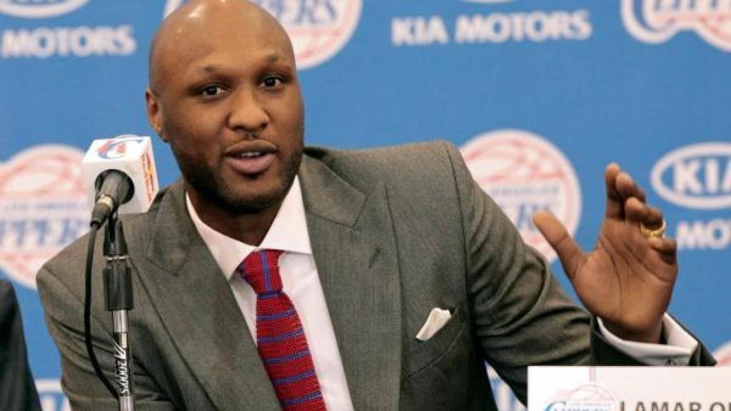 Lamar Odom durante una rueda de prensa. Foto: REUTERS