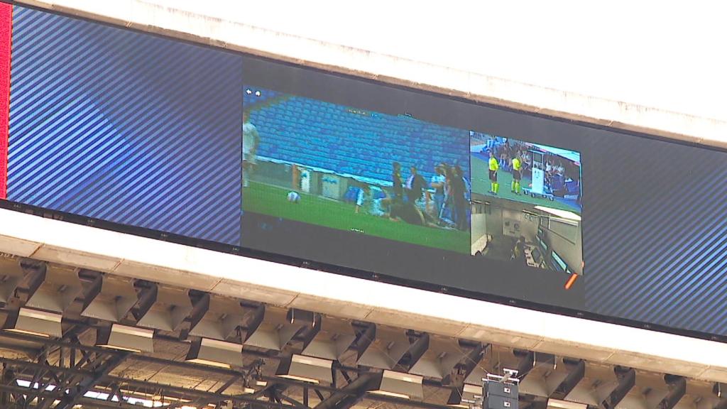 El Real Madrid prueba el VAR en el Santiago Bernabéu