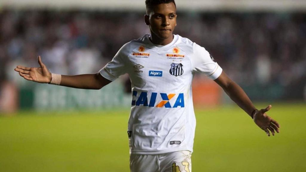 Rodrygo Goes celebra un gol. Foto: Twitter (@RodrygoGoes)