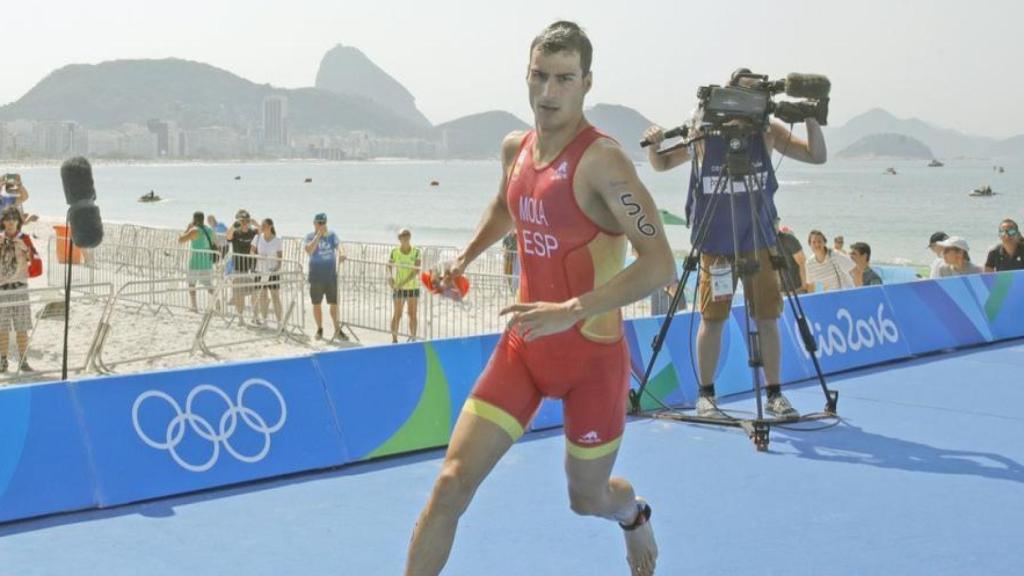 Mario Mola, durante una prueba de Triatlón.