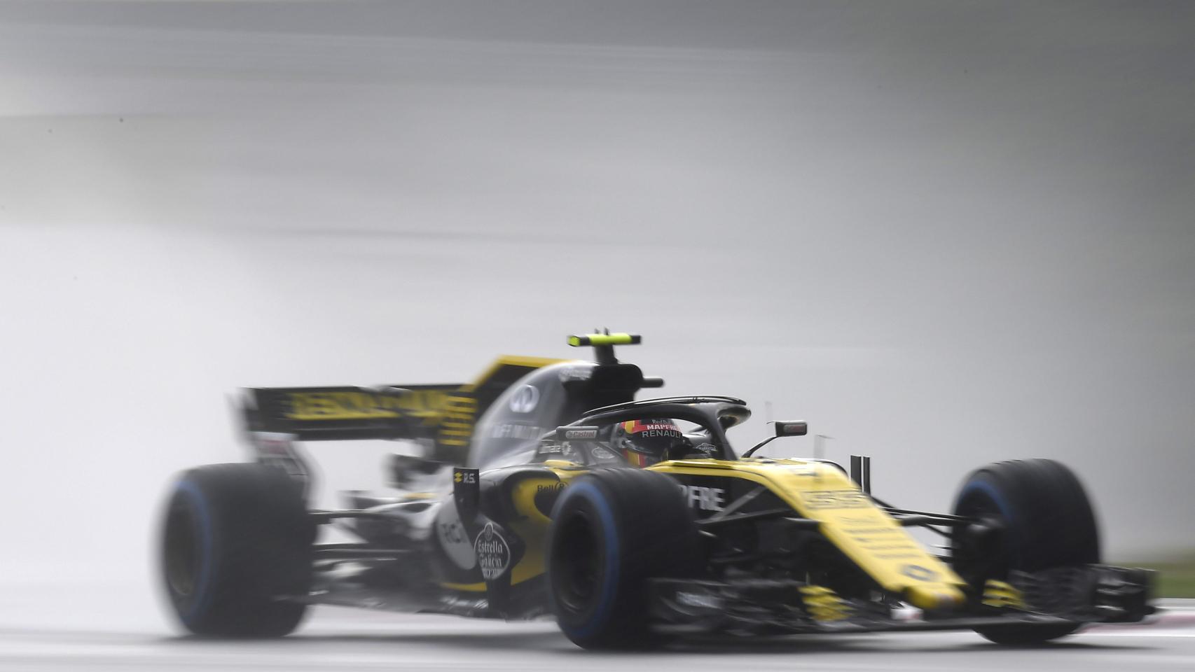 Sainz, durante la clasificación del GP de Hungría. Foto: EFE