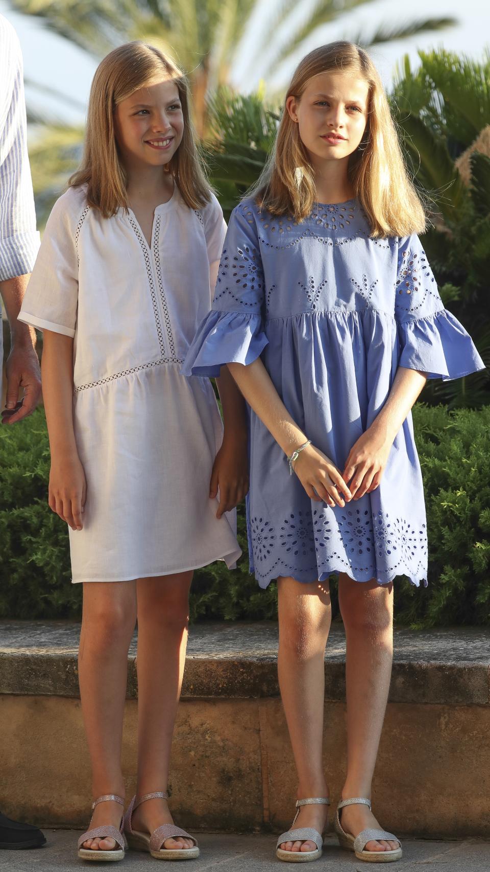 Leonor y Sofía de Borbón.