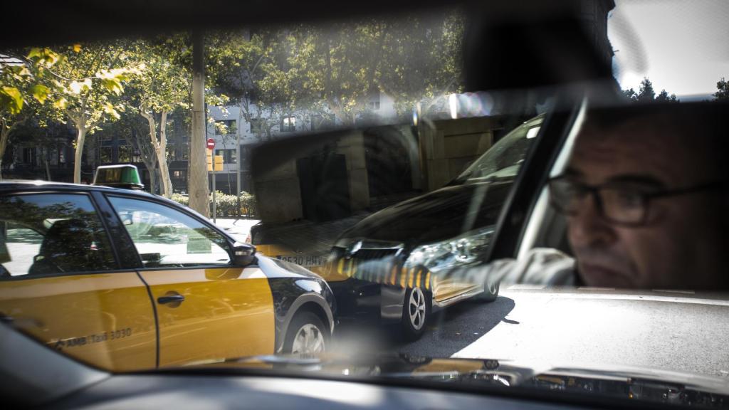 Armand, durante un trayecto en su Cabify por Barcelona.