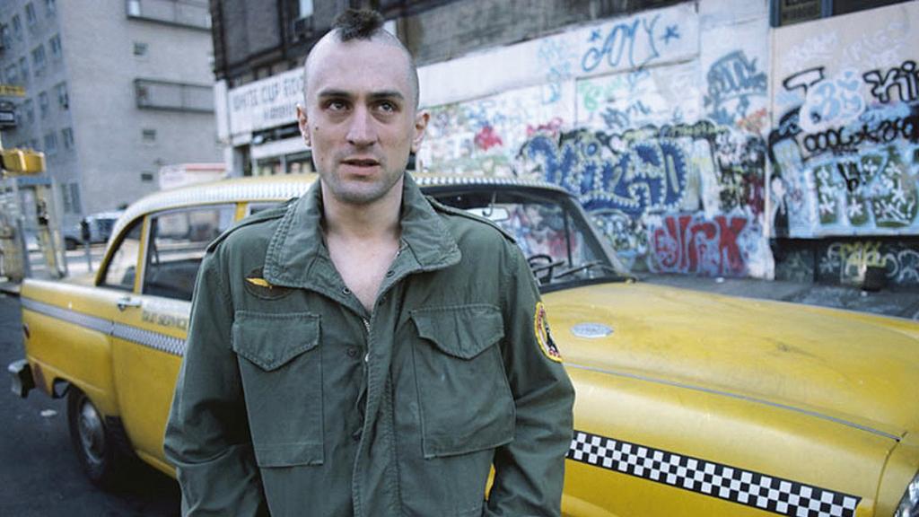 Robert De Niro en la legendaria Taxi Driver.