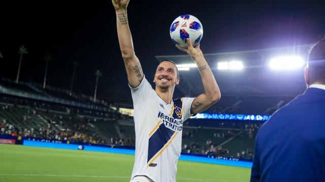 Ibrahimovic, en uno de sus partidos con Los Angeles Galaxy. Foto: Twitter (@LAGalaxy)